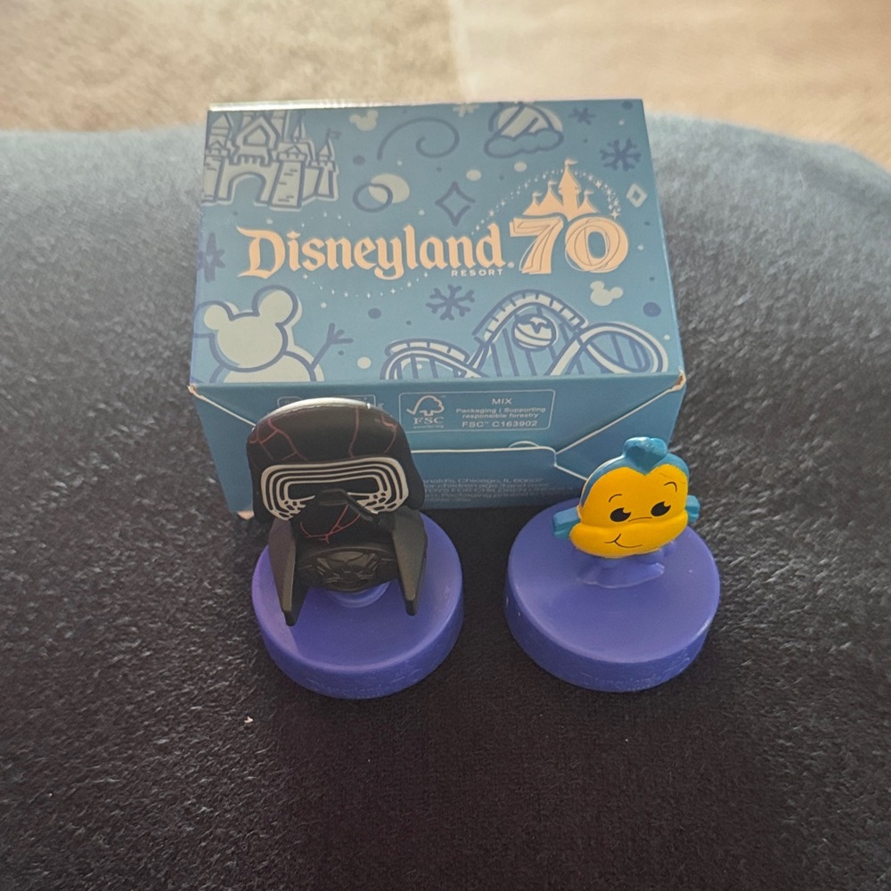 Disneyland 70th Anniversary Action Figures - Black and Blue